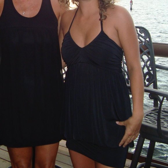 BCBGeneration XS Black Mini Bubble Halter Dress - Picture 4 of 4